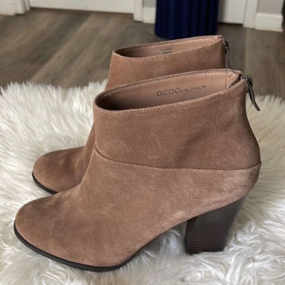 B C G GENERATION LEATHER SUEDE ANKLE BOOTS - Picture 5 of 11
